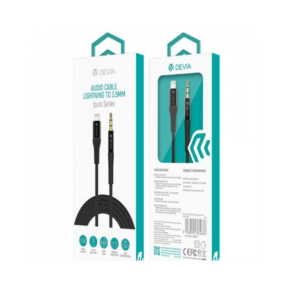  Foto - Cable Axuliar Iphone A Jack 3.5Mm Audio Devia