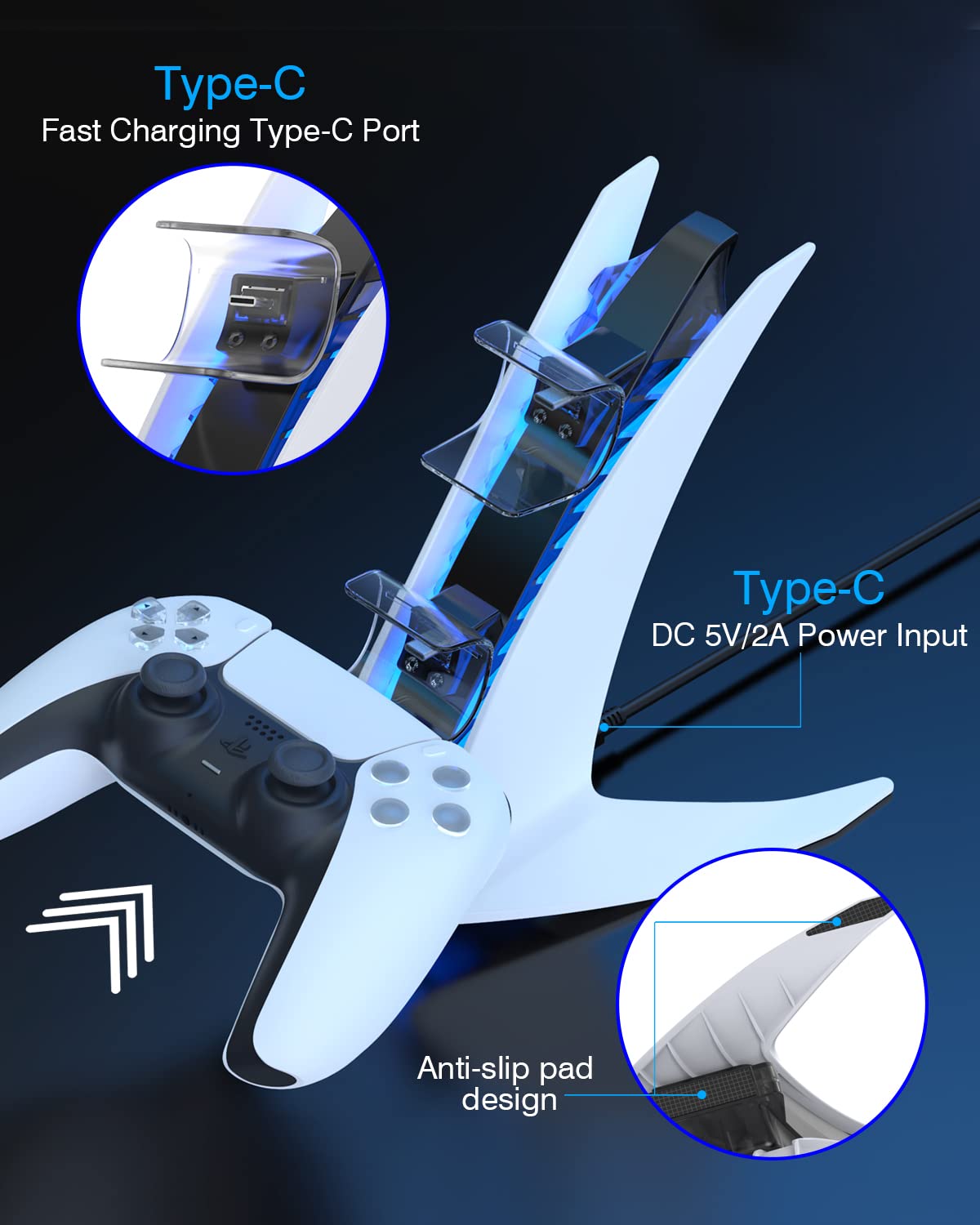  Foto - -Cargador Control Ps5Charging