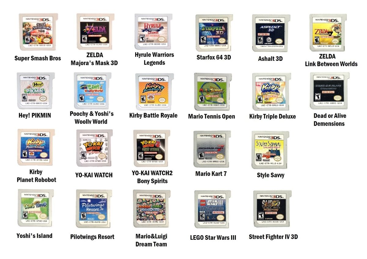  Foto - Cintas Nintendo 3Ds